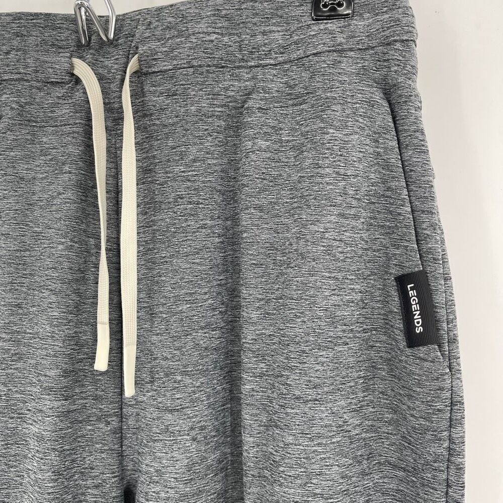 Legends Gray Elastic Waist Solid Drawstring Fleen… - image 2